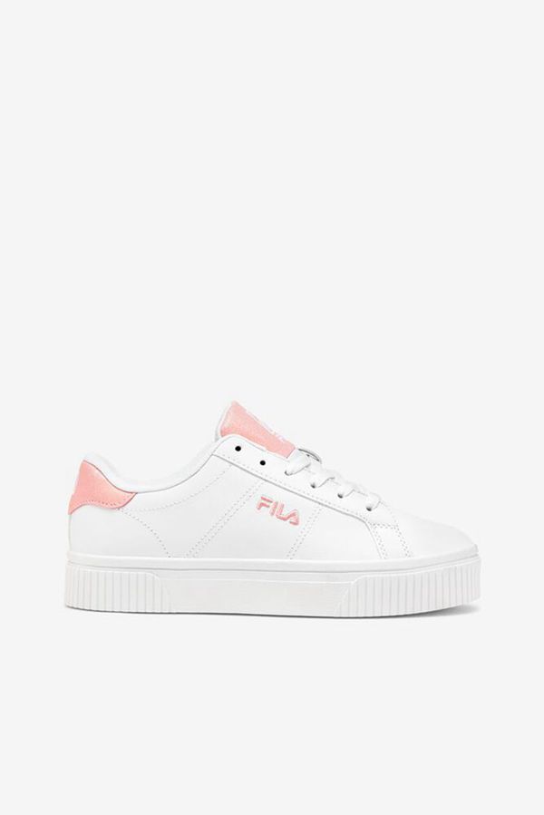 Zapatillas Fila Mujer Blancas / Blancas / Rosas - Panache Glitter - España 381506NWL